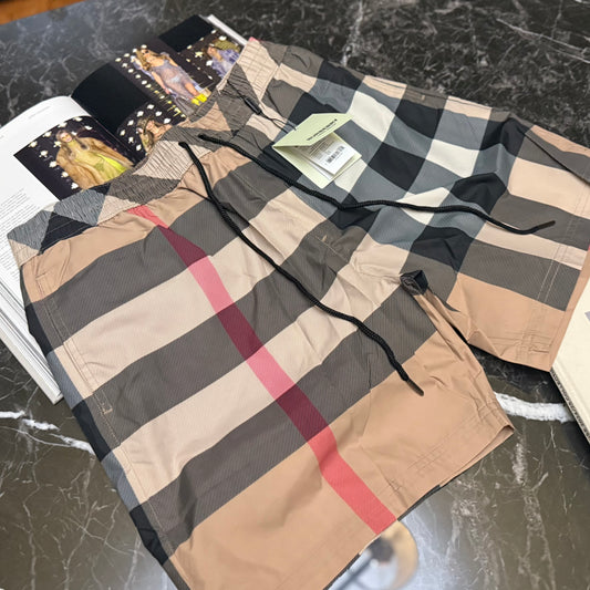 BURB CLASSIC PRINT SWIMS - BEIGE