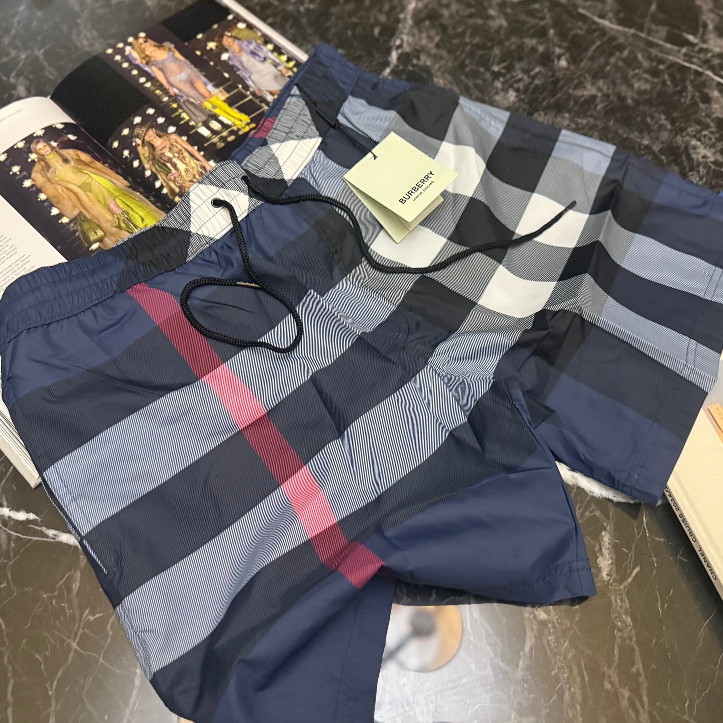 BURB CLASSIC PRINT SWIMS - BLUE