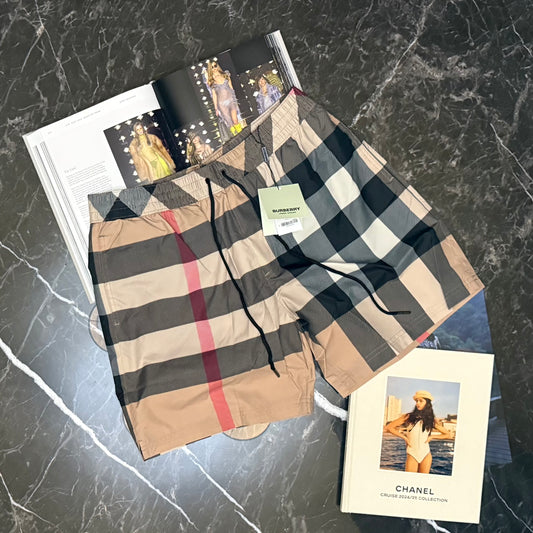 BURB CLASSIC PRINT SWIMS - BEIGE